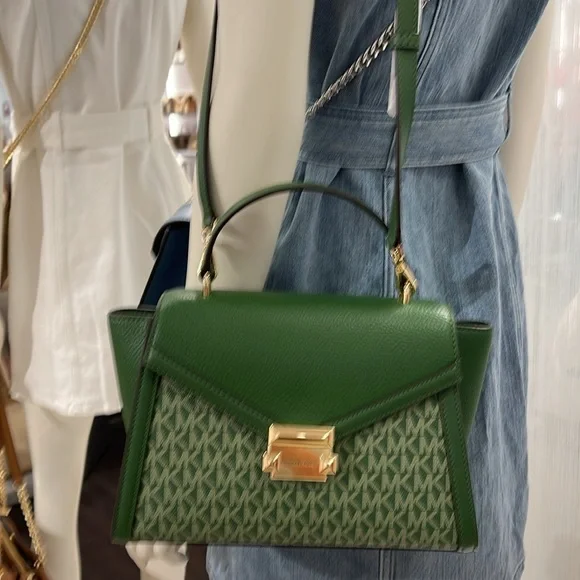MICHAEL KORS
Whitney Medium Flap TH Satchel
Fern Green 
NWT - Picture 14 of 16